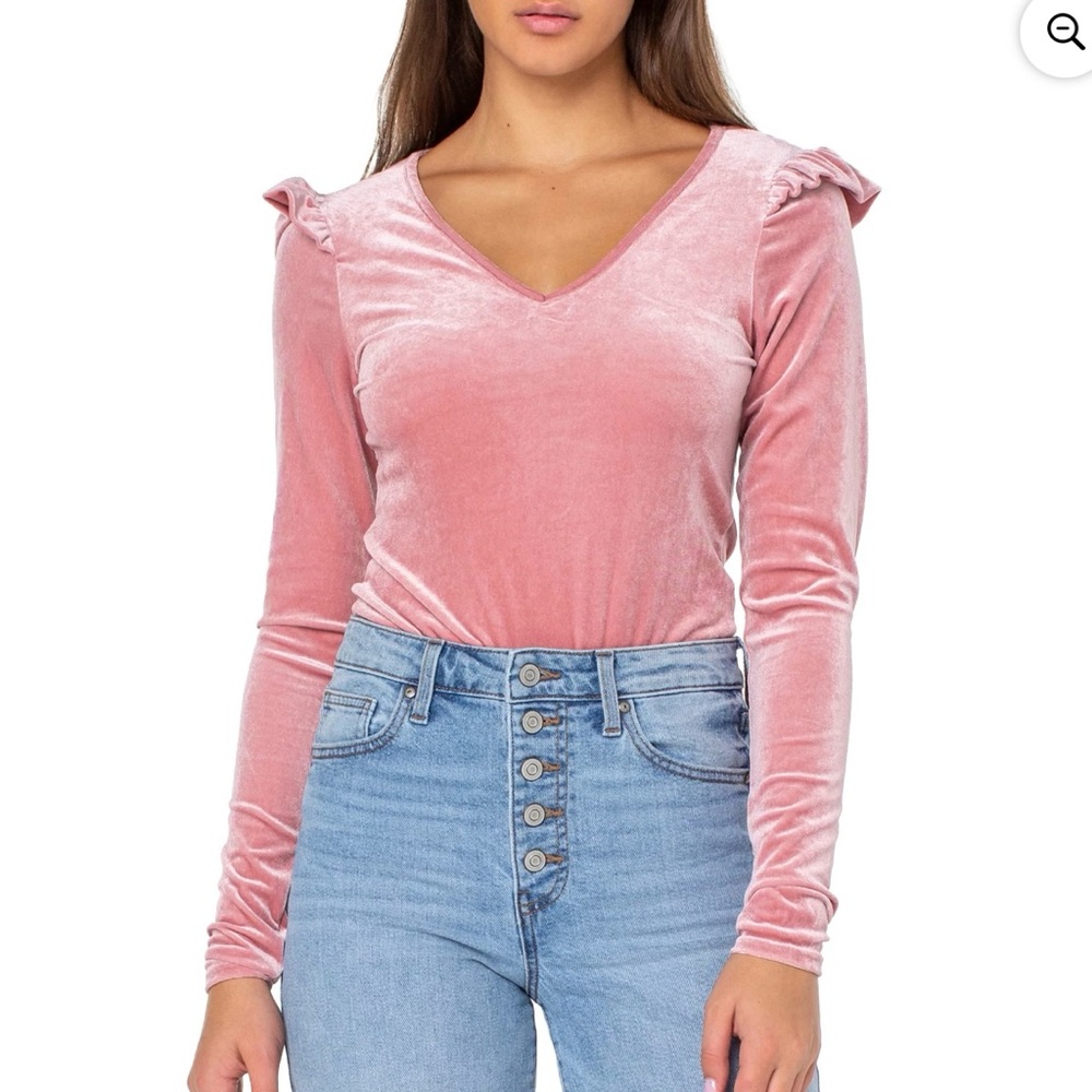 Celebrity Pink Women's Velvet Bodysuit